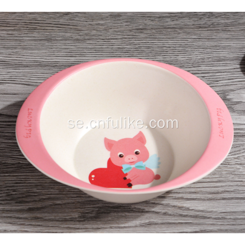 Animal Cartoons Cute Plastic Binaural Bowl